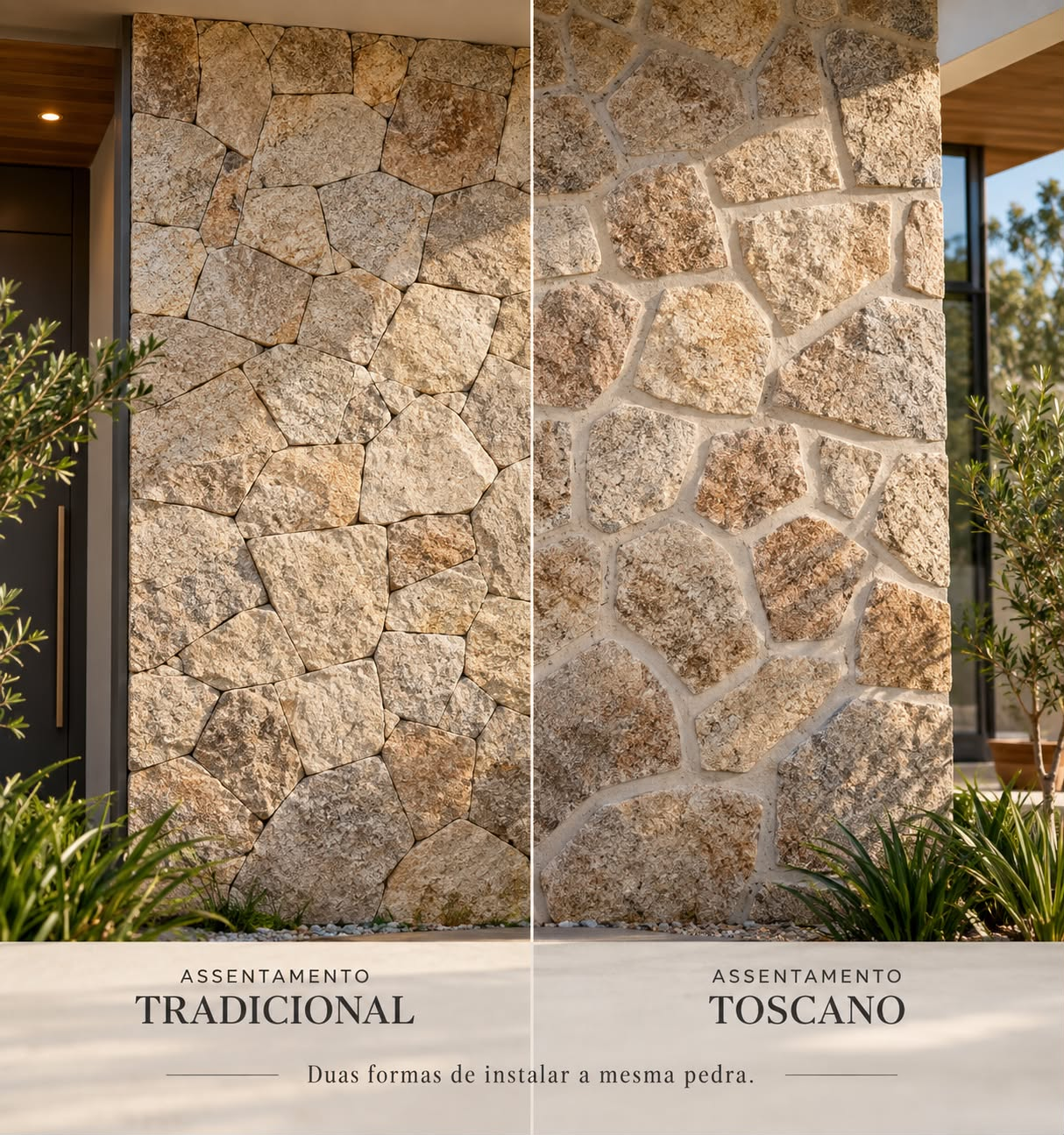 Comparação entre assentamento tradicional e assentamento toscano em Moledo